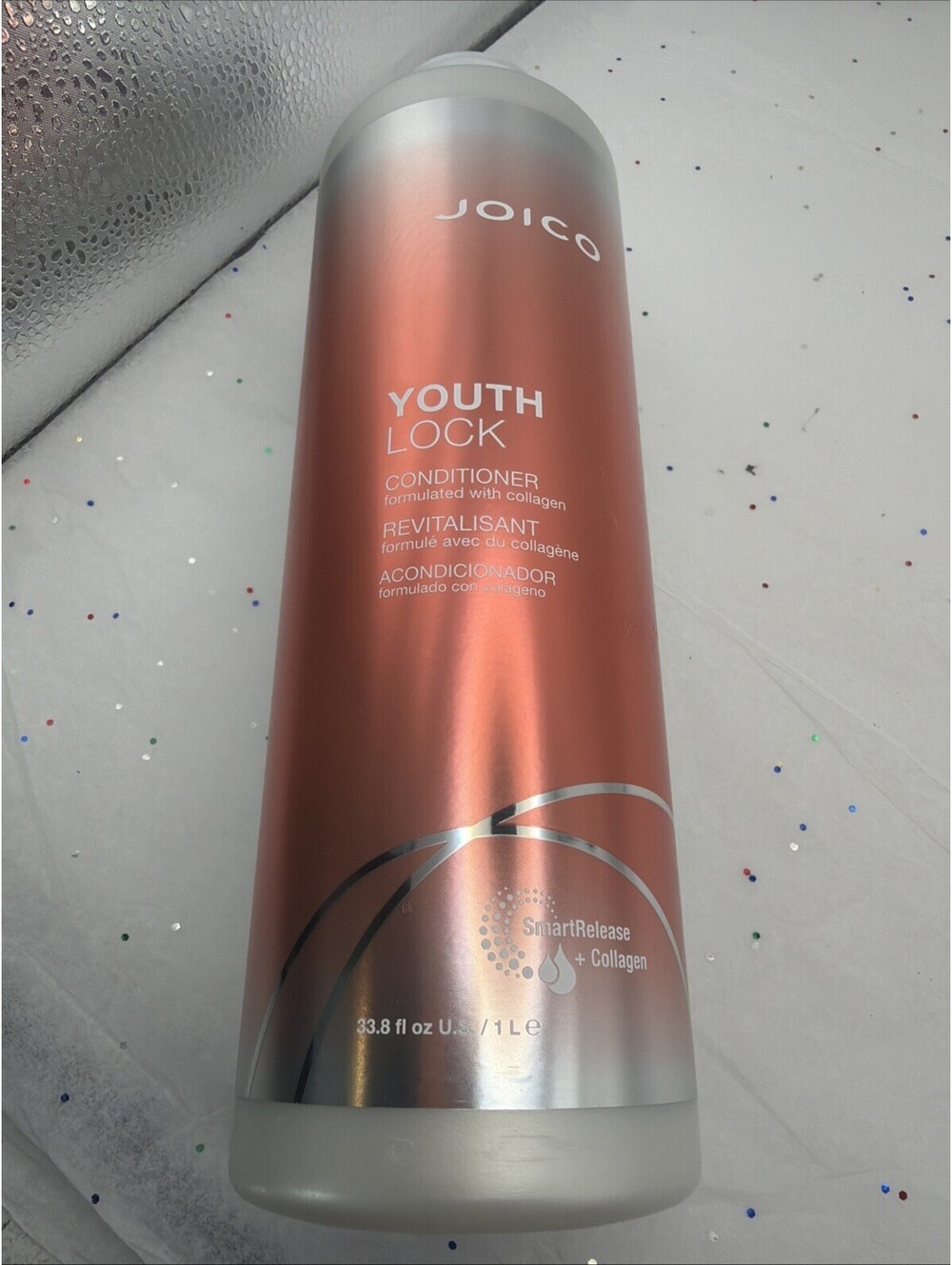 Joico Youth Lock Conditioner W/ Collagen 33.8 oz Liter Anti-Aging Hair Care New